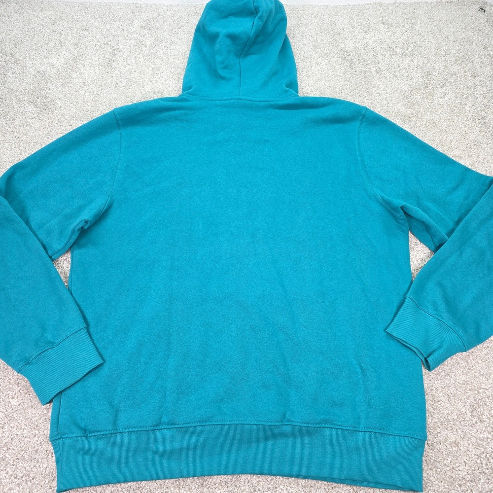 The North Face Mens Teal Blue Never Stop Exploring Box Logo Hoodie Large - Picture 5 of 5